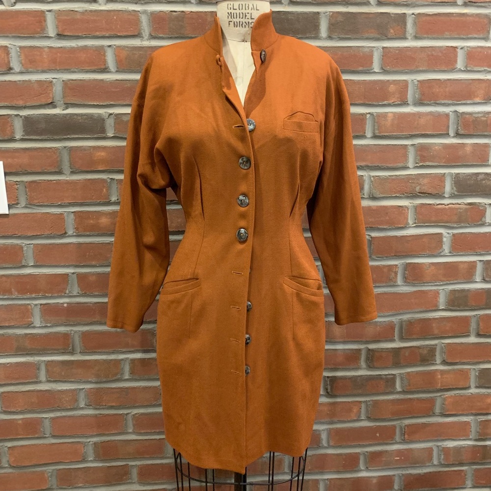 VINTAGE ORANGE FITTED JACKET - Picture 2 of 6